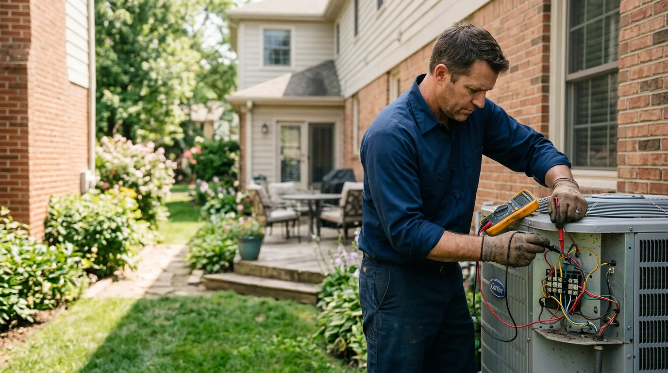 HVAC technician working near Hamlet, NC